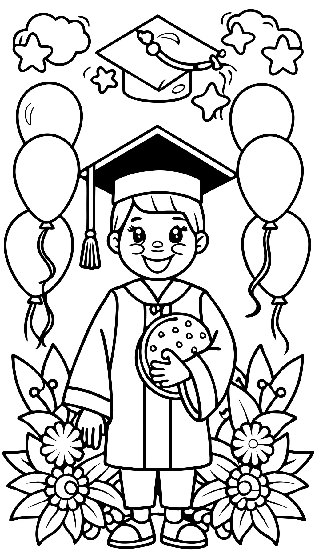 coloring pages graduation